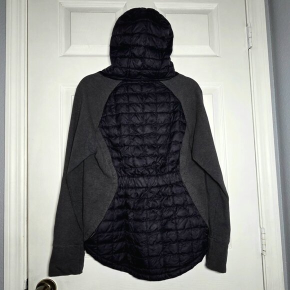 The North Face Quilted Hooded Jacket, Black & Dark Gray- Size: Large (Women’s) - Picture 4 of 8